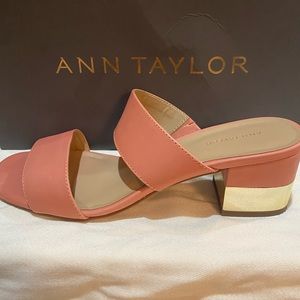 Ann Taylor - Liv Block Heeled Sandal - Luminous Blush, Size 7.5
